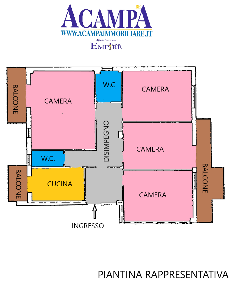 SECONDIGLIANO PARCO DEL SOLE 4 VANI E 2 ACC.RI + P.AUTO